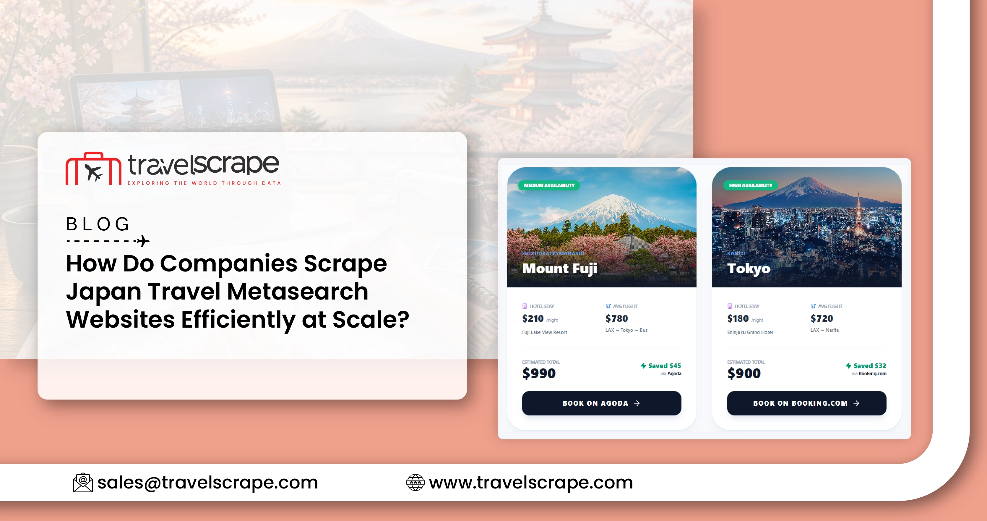 Scrape Japan Travel Metasearch Websites Efficiently at Scale